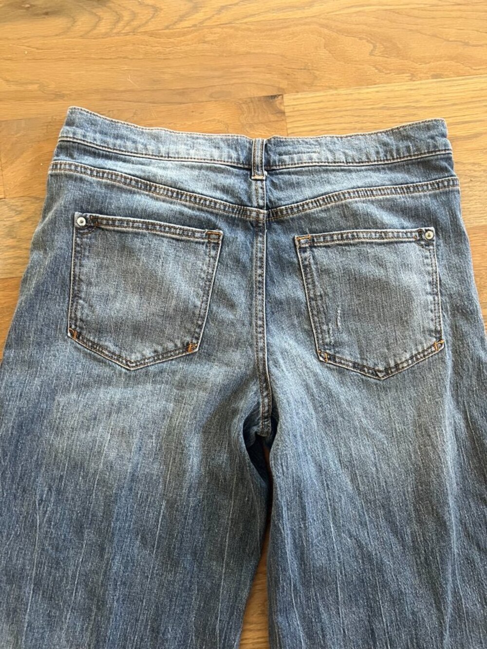 Anthropologie Pilcro Wide Leg Jeans Size 29 Distressed Stretch Denim - Picture 5 of 5